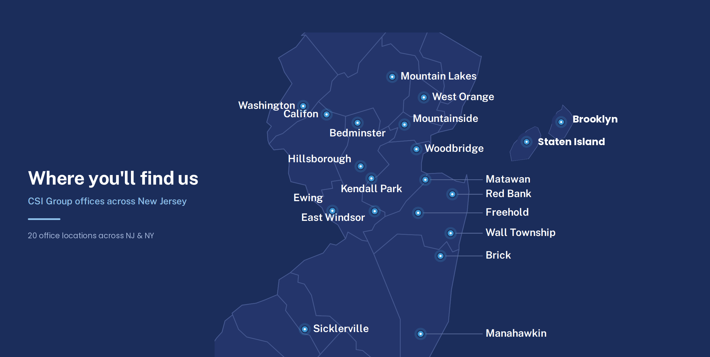 CSI Group NJ NY Office Locations Navy